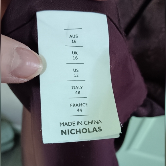 Nicholas Silvina Wrap Gown Designer RTR Size 12 - Picture 6 of 15